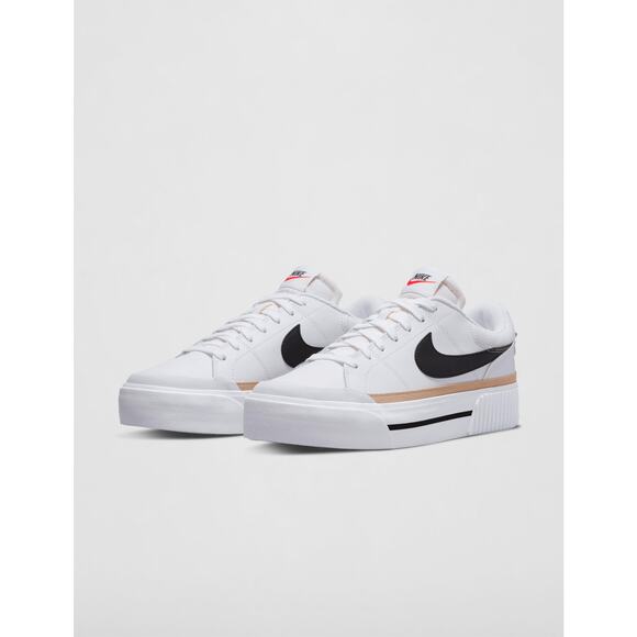 Nike Shoes - NWT Nike Court Legacy Lift Women's Shoes White/Black/Orange Size 8
